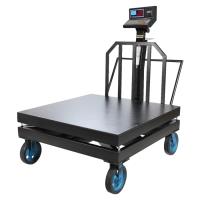 باسکول محک 2 تن 13000 پلاس چاپگردار چرخدار سینی 120×120