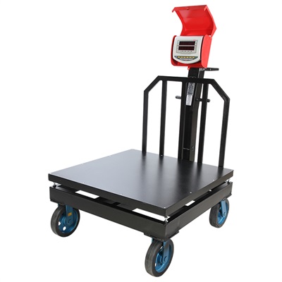 باسکول محک 1/5 تن مدل MDS13000 چرخدار سینی 120×120 با محافظ نمایشگر