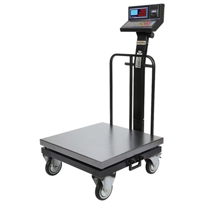باسکول محک 300 کیلویی 13000 پلاس چاپگردار سینی گالوانیزه چرخدار