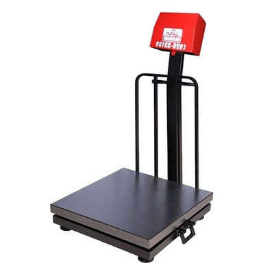 باسکول محک 300 کیلویی با محافظ نمایشگر مدل MDS13000 سینی گالوانیزه