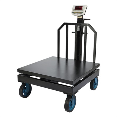 باسکول چرخدار 1500 کیلویی محک مدل MDS13000 سینی 1×1 متر